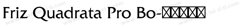 Friz Quadrata Pro Bo字体转换